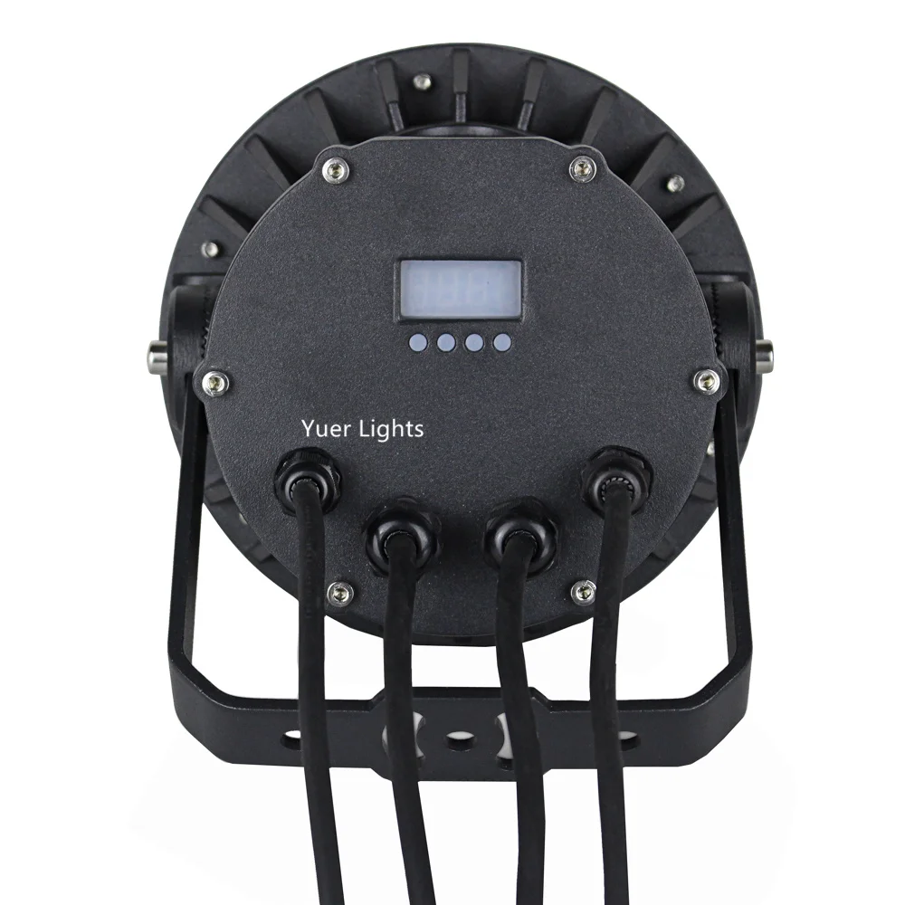 8 шт./Лот водонепроницаемые светодиодные прожекторы Par IP65 6X10W RGBW 4 в 1 плоские DMX для