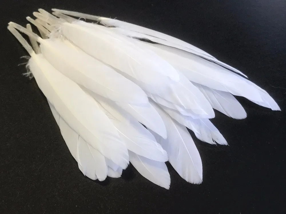 New 20pcs snow white goose duck feathers 10-15cm 4-6inch in length DIY jewelry crafts accessrorys home&ampgarden | Дом и сад