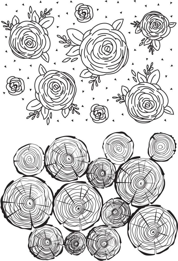 Flower and Stump background transparent clear Stamp rubber seal for DIY Scrapbooking/Card Making/ Decoration Supplies M1161 | Дом и сад