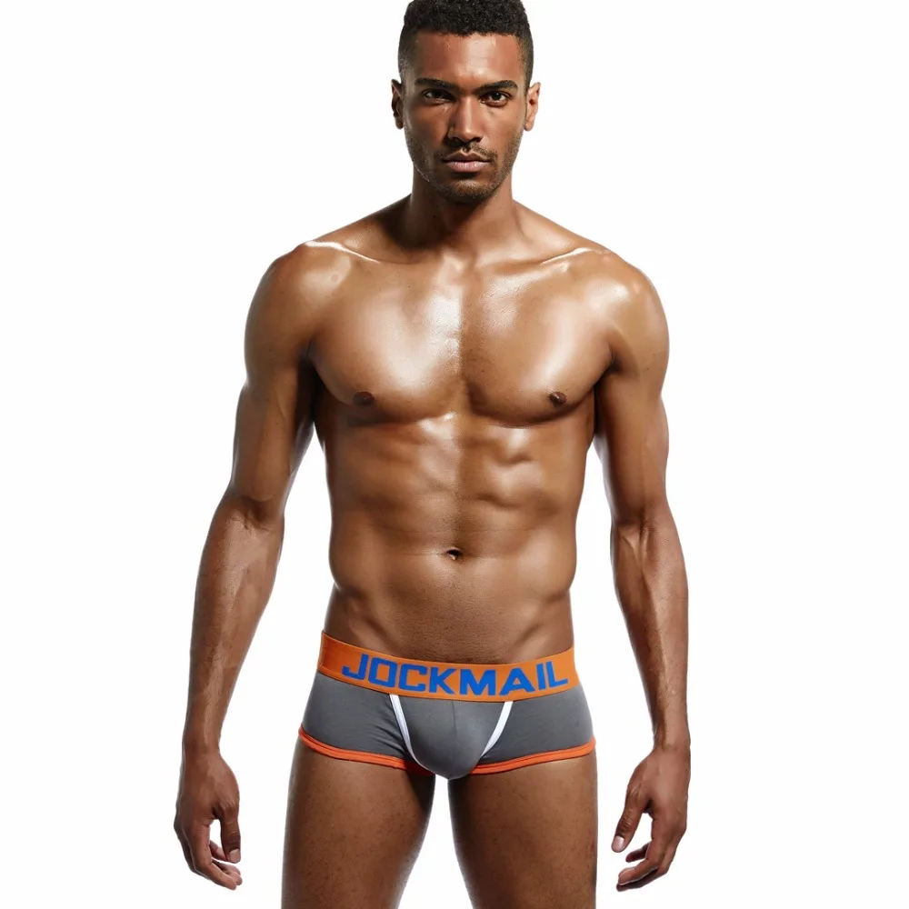 JOCKMAIL, фирменное Мужское нижнее белье с открытой спиной, бандаж, сексуальные трусики без нижней части, мужские боксеры, шорты, хлопок, открытая спина, Гей Нижнее белье