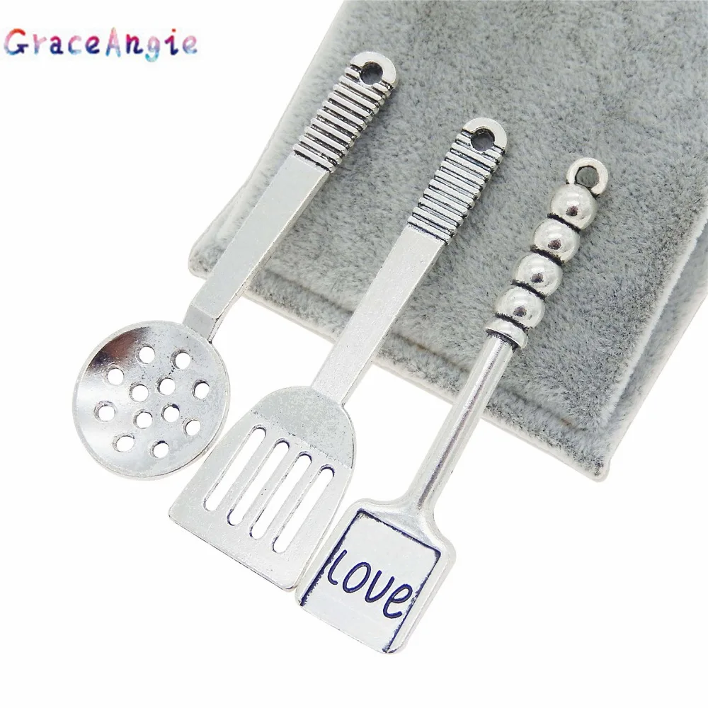 Микс старинных ювелирных изделий лопатка Подвески кулинарный инструмент ковш