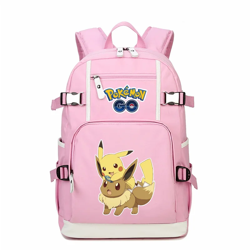 Go Pikachu Eevee дизайнерский Рюкзак Школьная Сумка повседневная Молодежная Студенческая книга дорожные сумки для ноутбуков - Цвет: Style 4