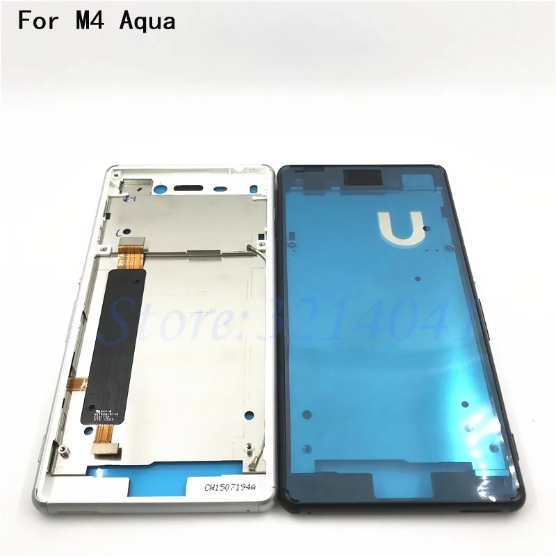 Оригинальный Корпус для Sony Xperia M4 Aqua E2303 E2333 E2353 передняя панель ЖК дисплея рамка