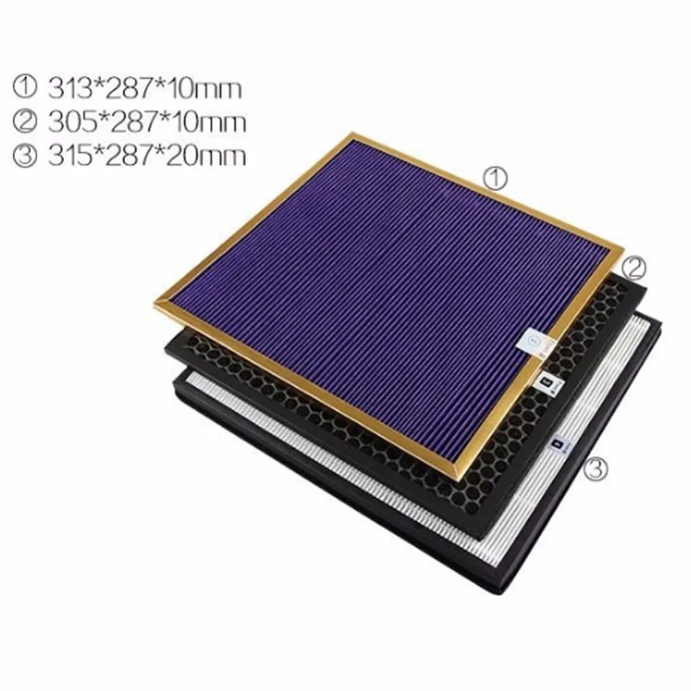 3 шт./лот высокое качество OEM, замена AC4121+ AC4123+ AC4124 Комплект фильтров для Philips AC4002 AC4004 AC4012 части воздухоочистителя