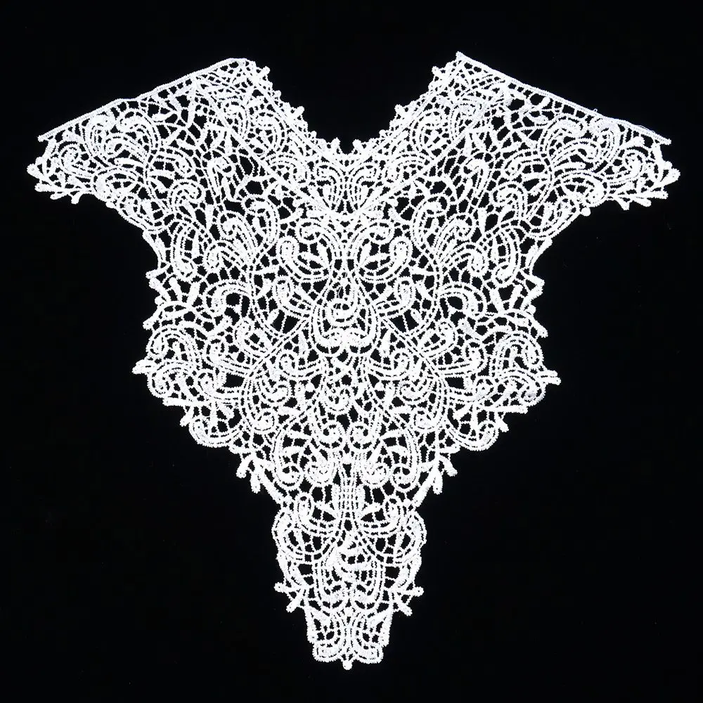 1 xembroidery с цветочным рисунком кружевное украшение выреза воротник ткань для шитья питания ремесло