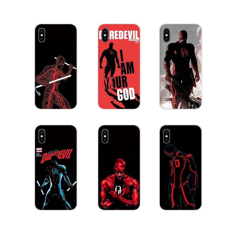 Мобильный Marvel Comics Daredevil красный для LG G3 G4 Mini G5 G6 G7 Q6 Q7 Q8 Q9 V10 V20 V30 X Power 2 3 K10 K4 K8 2017 ТПУ