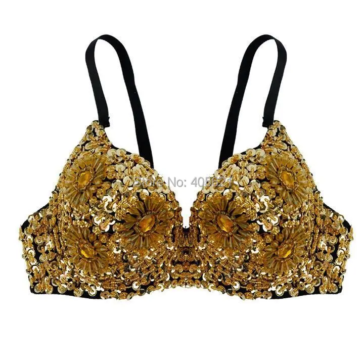 Бюстгальтер со стразами Ladygaga акриловый бюстгальтер стразами|belly dance wear|belly dancer