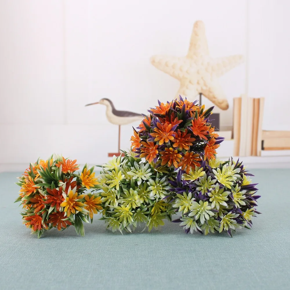 1 Bundle Stamen Artificial Flowers Cheap Simulation Grass Leaf Diy Plastic Flower For Wedding Home Party Garden Decorative | Дом и сад