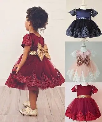 Рождественское платье для маленьких девочек вечерние платья принцессы подарок