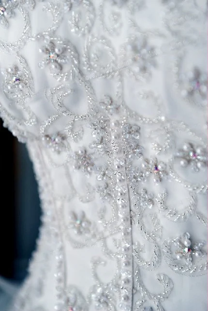 Роскошный Горный Хрусталь Корсет Бальное платье Свадебные Платья Real Photo Бисера