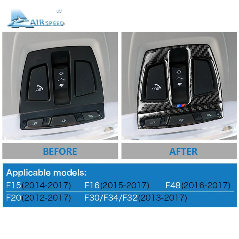 Airspeed для BMW F20 F30 F34 F32 X5 F15 X6 F16 X1 F48 аксессуары из углеродного волокна внутренняя