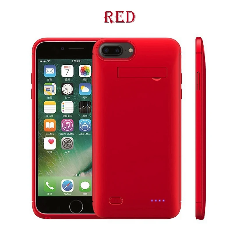 Роскошный 5200 mah Батарея Зарядное устройство чехол для iPhone 7 Мощность Bank Дело Pack Резервное копирование iphone 8