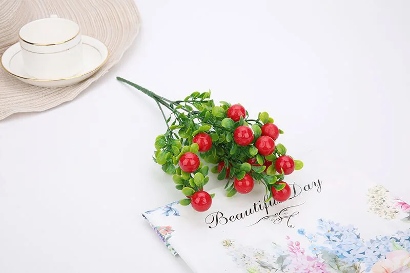 Искусственные вишни Чили фрукты Plantas бонсай Frutas дерево роща искусственные растения мини дерево