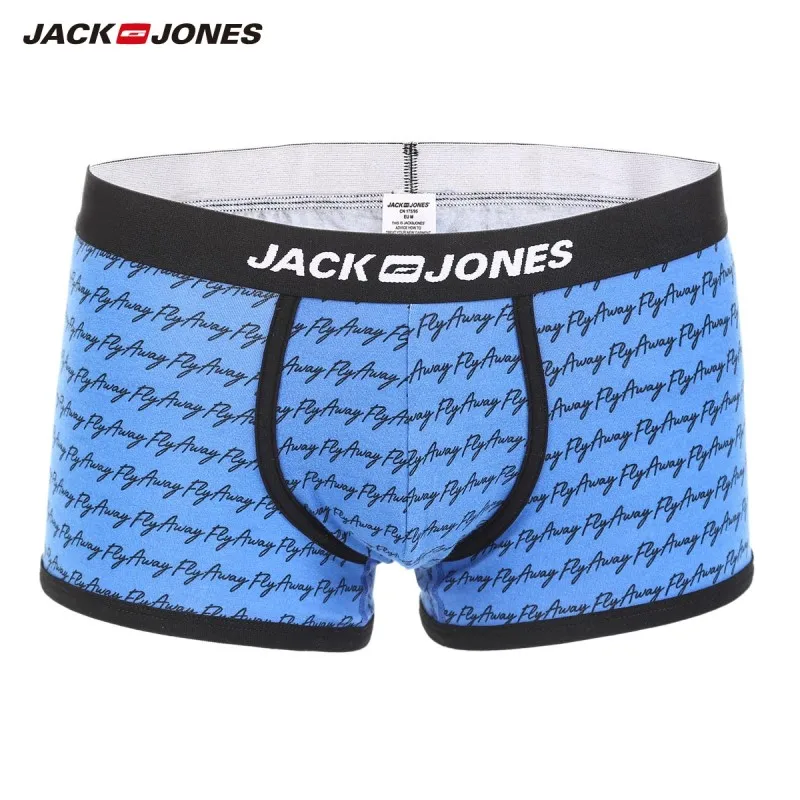 JackJones, мужские удобные боксеры с английскими буквами, нижнее белье, трусы 218392551