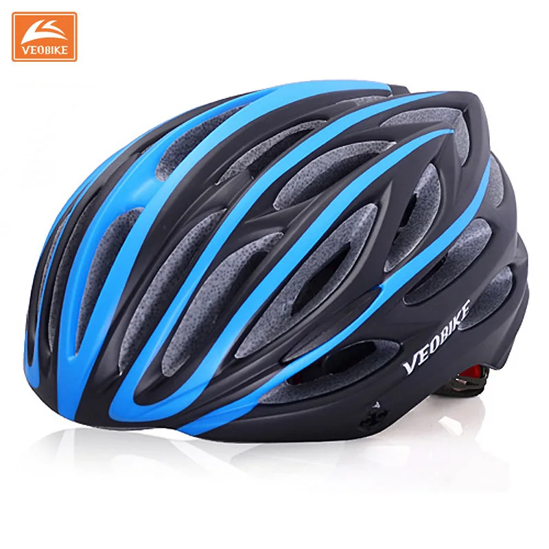 VEOBIKE Casco Ciclismo MTB велосипедный шлем Bicicleta Capacete ультралегкий цельно-Формованный EPS+ PU велосипедный унисекс шлем - Цвет: blue