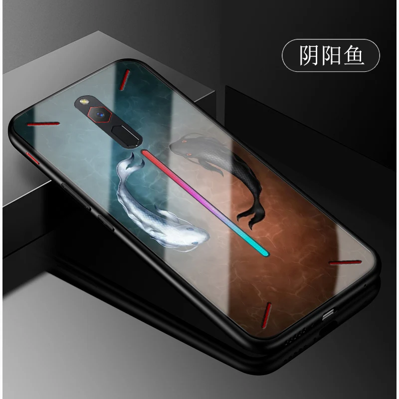 

For Nubia Red Magic case phone cases Tempered glass back cover For Nubia RedMagic Tempered Glass Cover CASES