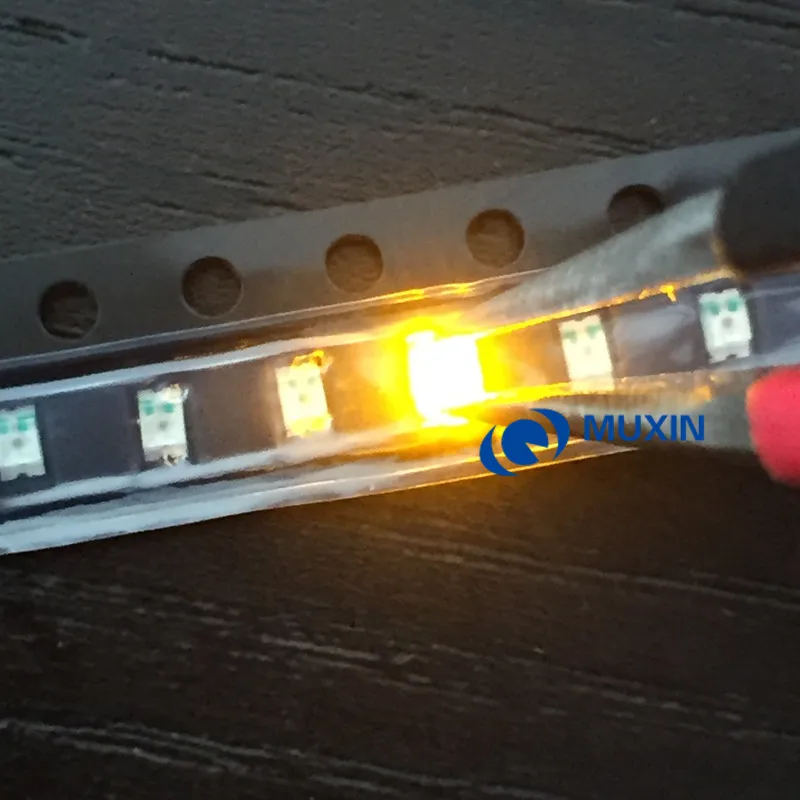 0805 (2012) желтые SMD 500 шт. светодиодные чипы для поверхностного монтажа 20 ма 2 в нм