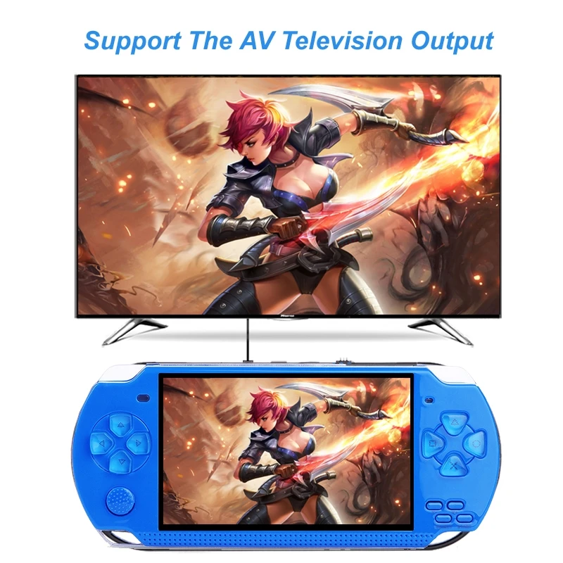 TSINGO X6 портативная игровая консоль 8 Гб 4,3 ''32Bit Встроенный 1000+ Детские футболки с принтами на тему классических игр ТВ Выход Портативный видео игровая приставка
