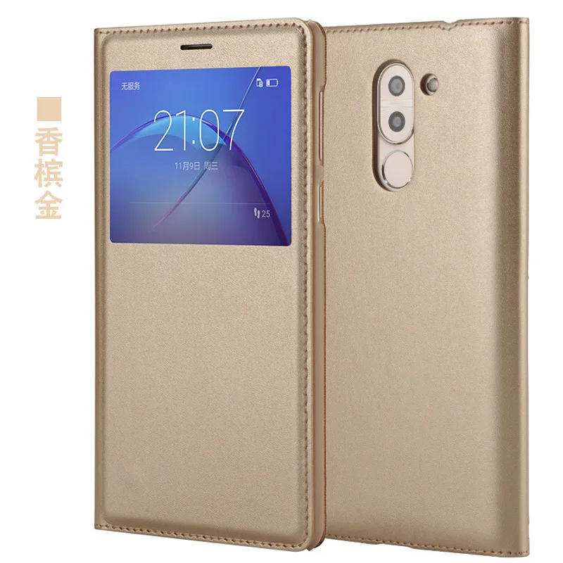Чехол для Huawei Honor 6x роскошный чехол из искусственной кожи флип-чехол 6 x Защитные