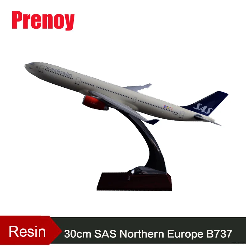 30 см Смола SAS Североевропейские авиакомпании модель летательного аппарата