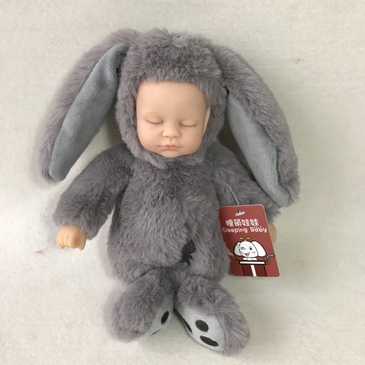 Очень милые 45 см Моделирование куклы & Reborn baby doll сна успокоить Модная Кукла Кролик