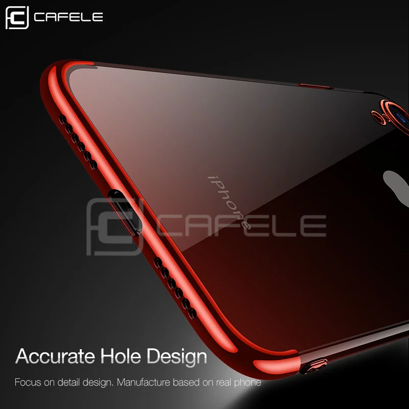 Роскошный чехол Cafele из ТПУ для телефона iPhone XR мягкий с градиентом и покрытием |