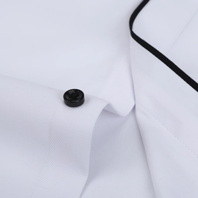 Желательно время белый Повседневное Смокинг Рубашка Для мужчин Slim Fit Мода Бизнес