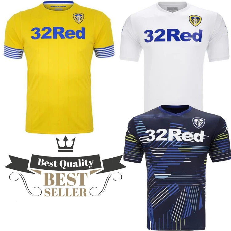 Новинка 2019 г. Мужская футболка для leeds united Camiseta de futbol 18 19 наивысшего качества JANSSON