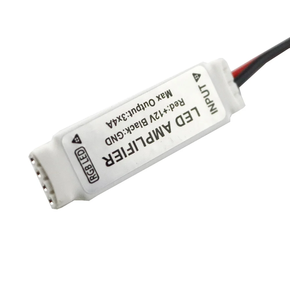 Светодиодный мини усилитель 12 В RGB 4 контактный SMD 5050 3528 светодиодный светильник