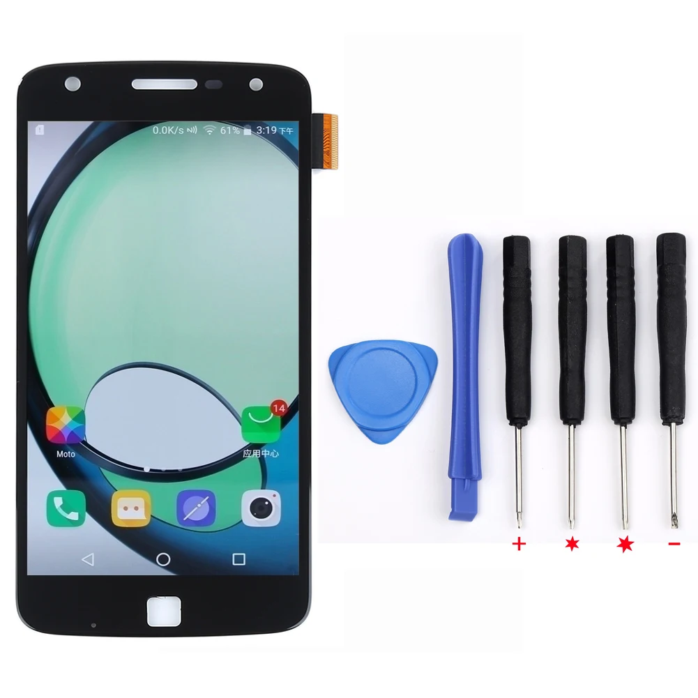 Экран для Motorola Z Play дисплей Droid XT1635-01 XT1635-02 ЖК-дисплей сенсорный экран дигитайзер для Moto Z Play ЖК - Цвет: Black With Tools