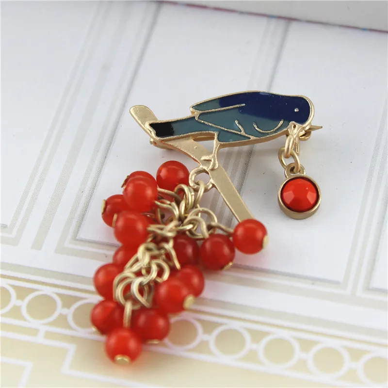 Модная брошь в виде Джокера брошка птицы винограда ювелирный набор новинка 2015 |