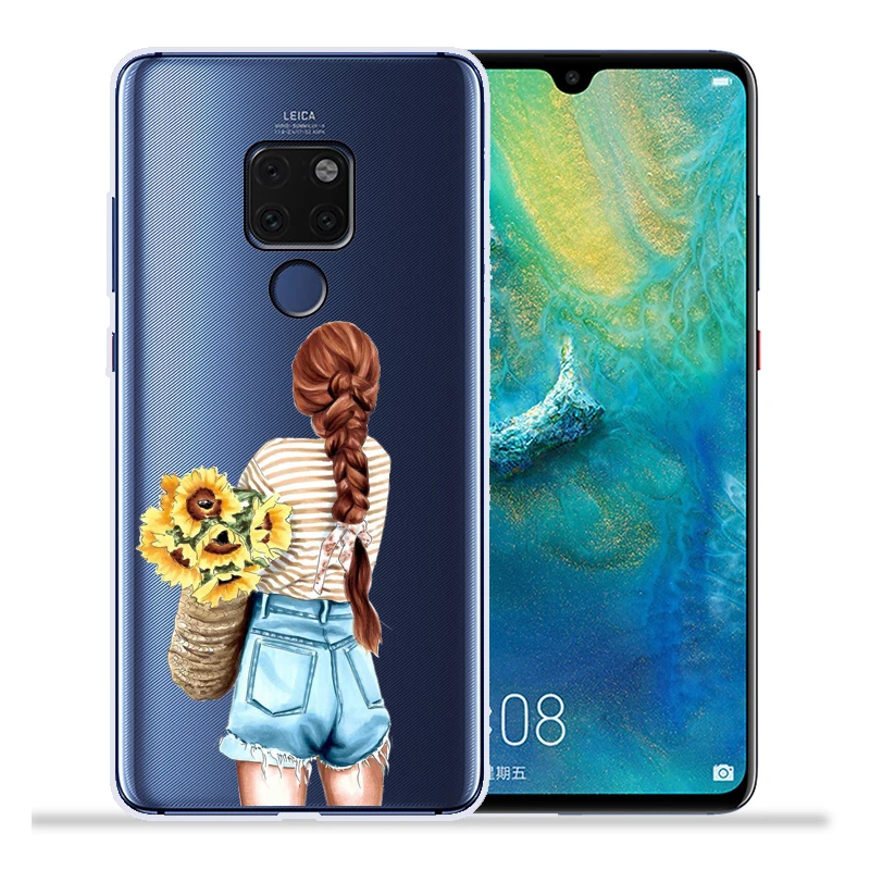 Модный чехол для телефона с изображением супермамы, папы и дочки для huawei mate 20 Lite Pro mate 9 10 Lite Pro Nova 2 Plus Nova3 Nova3i Etui