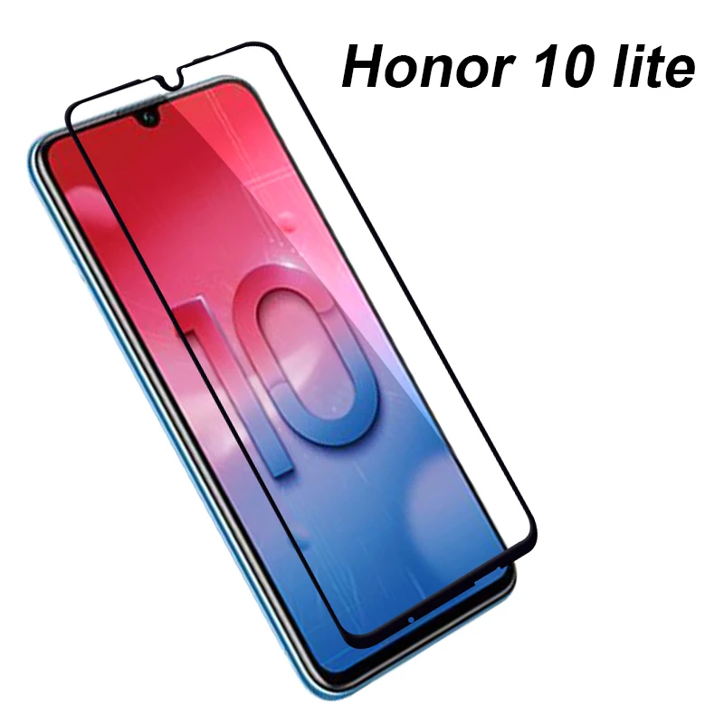Полное покрытие для huawei honor 10 lite стеклянный защитный чехол светильник life honer из