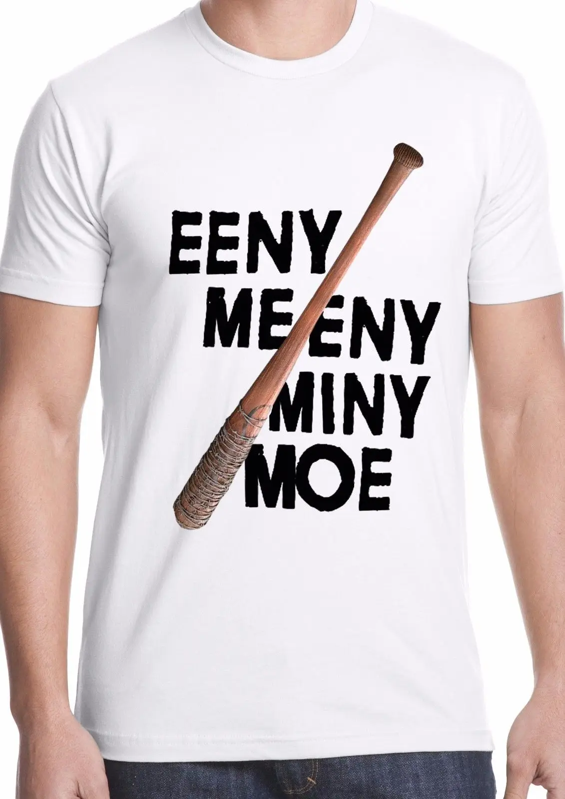 Мужская футболка с надписью Negan модная повседневная primark walking dead Lucile eeny meeny miny twd fan