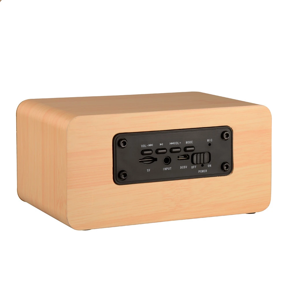 Деревянная Bluetooth Колонка HIFI 6 Вт портативная деревянная мини колонка двойная