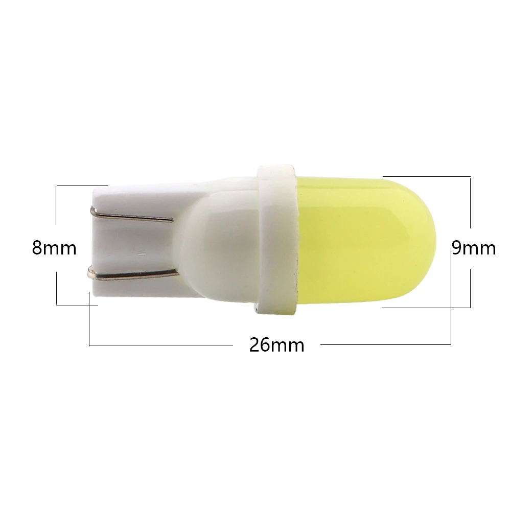 YM E Bright 10 50 100шт 12В T10 COB 1 SMD СВЕТОДИОДНЫЙ 194 168 W5W Приборная панель автомобиля