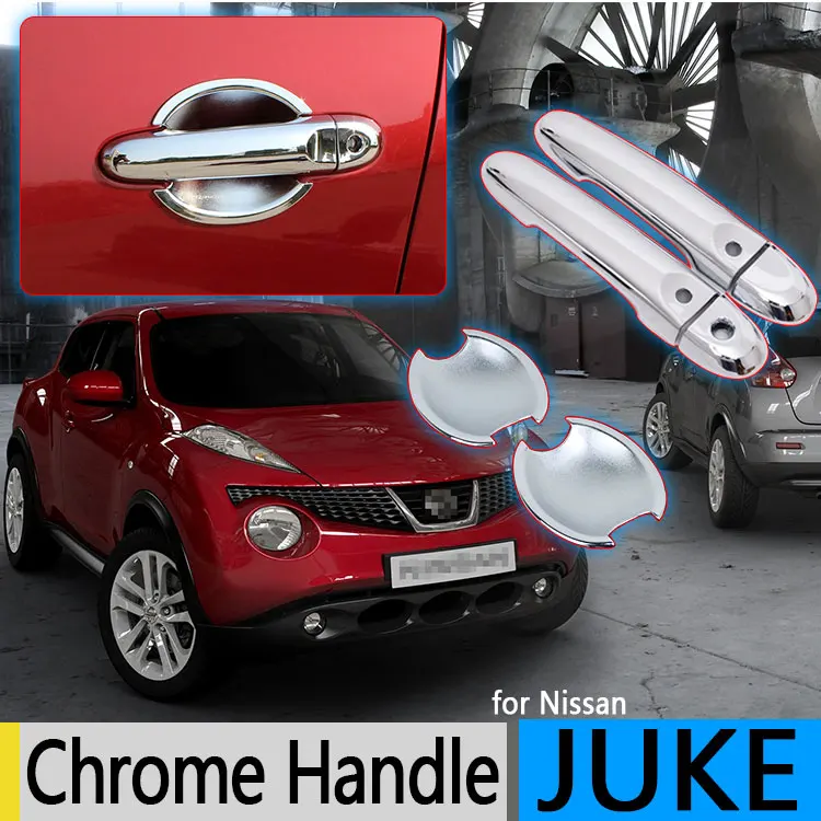 Для Nissan JUKE 2010 2016 F15 хромированные покрытия для дверных ручек набор отделки из 2