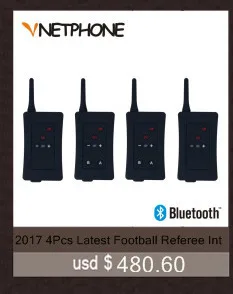 Ejeas FBIM Беспроводная полнодуплексная футбол рефери домофон гарнитура 1200 м Bluetooth рефери домофон