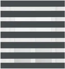 dark gray Горячая распродажа высокое качество затемняющие рулонные шторы Зебра радужные жалюзи Индивидуальный размер от китайской фабрики - Цвет: dark gray