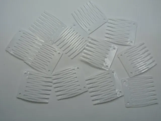 50 белых пластиковых мини-заколки для волос боковая заколка волшебная ручка