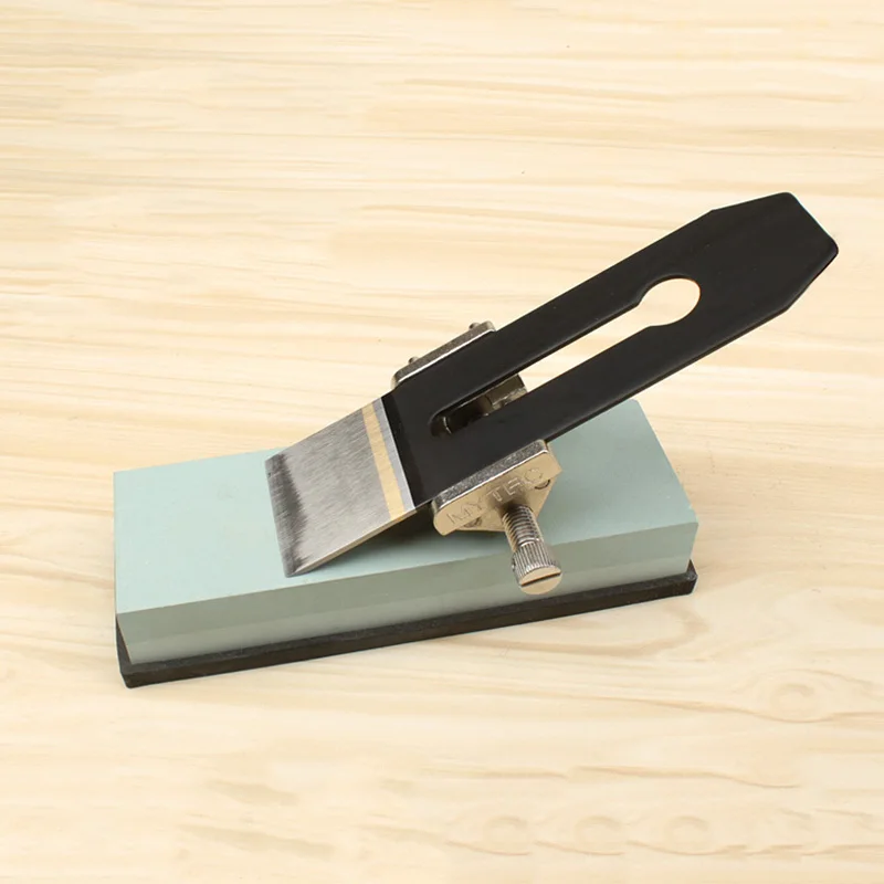 

Stainless Steel/Brass Side Clamping Fixed Angle Honing Guide for Wood Chisel Planer Edge Sharpening PAK55