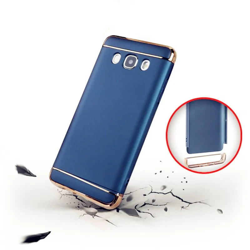 For Samsung Galaxy J5 J7 2015 Prime Case Luxury 3 in 1 Gold Plating Cover 2016 J710 Back Coque | Мобильные телефоны и