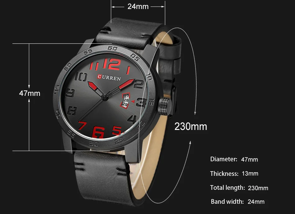 CURREN 8254 новые роскошные Брендовые мужские кварцевые часы модные мужские спортивные часы мужские армейские военные кожаные Наручные часы Reloj Hombre