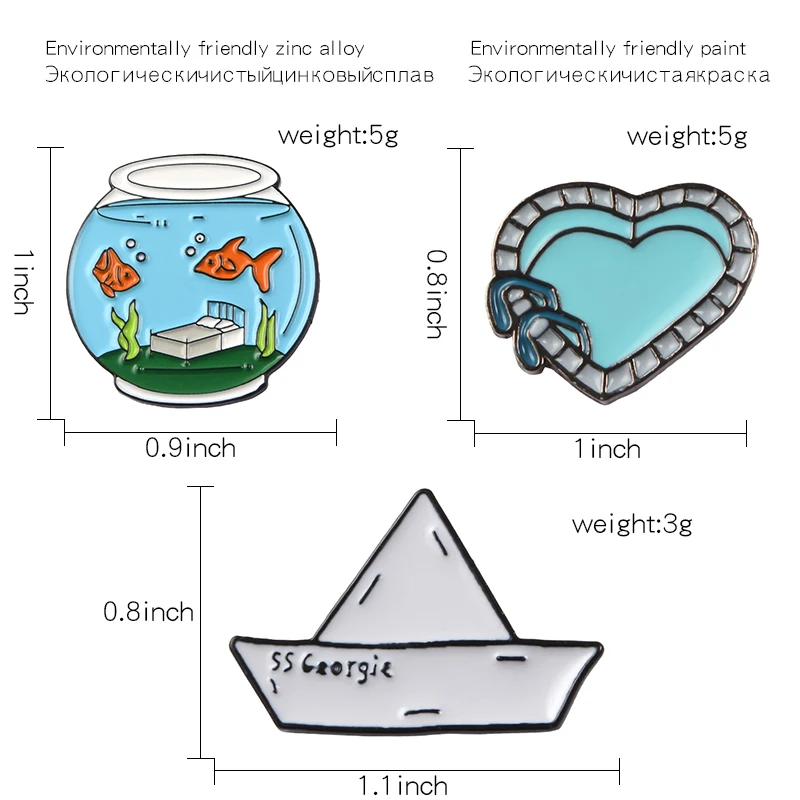 Аквариум оригами лодка плавательный бассейн эмалированная штифтовая в форме