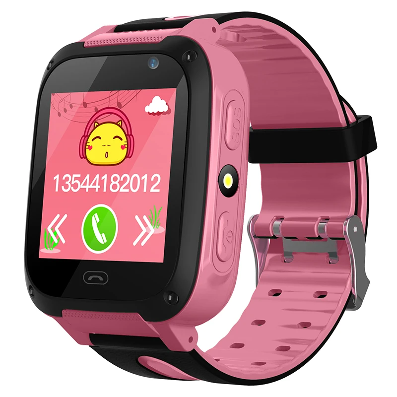 

Children's Smart Watch W08 Anti Lost Child Tracker SOS Smart Monitoring Positioning Phone Kids Baby Watch Compatible IOS Android