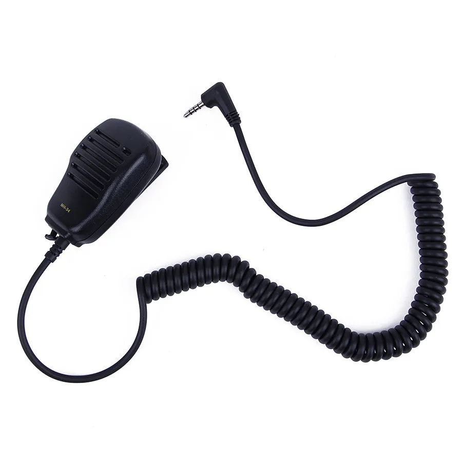 MH-34 PTT Speaker Microphone for Yaesu Radio mh-34 Walkie Talkie Parts Two Way Radio Accessories Shoulder cb radio speaker MIC