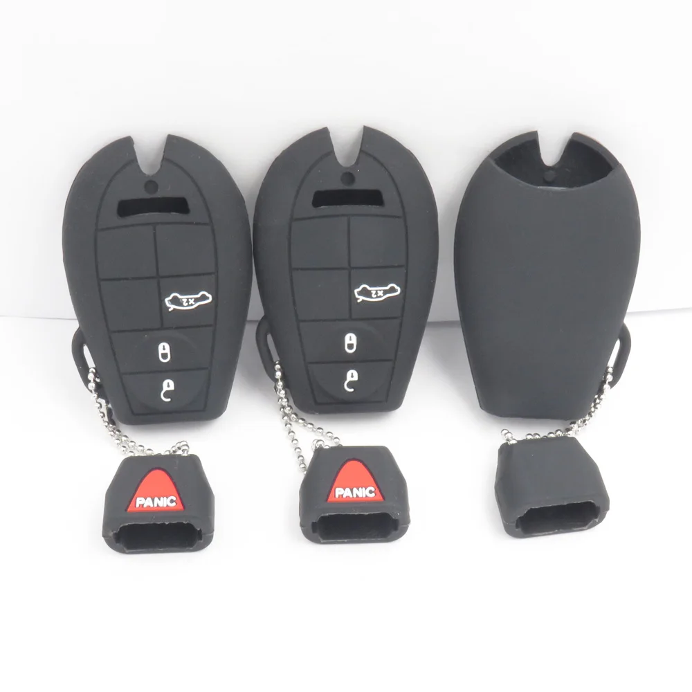Cocolockey силиконовый чехол для ключа автомобиля Chrysler Dodge JCUV Ddart Jeep Grand Cherokee Compass Longitude