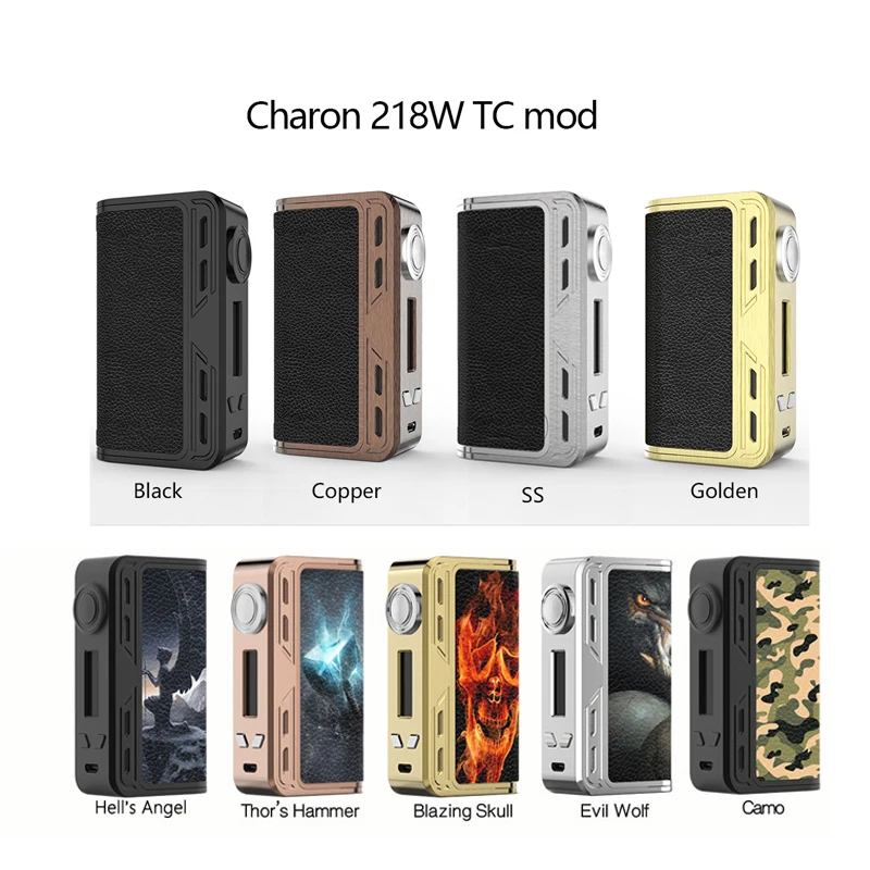 Оригинальный smoant Харон 218 Вт коробка мод 510 нить прошивка обновляется 18650 TC для