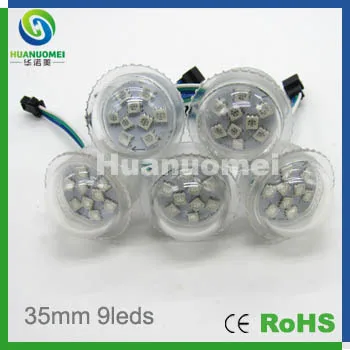 Dc12v полноцветный светодиодный пиксельный модуль 9 шт. 5050 smd Программирование