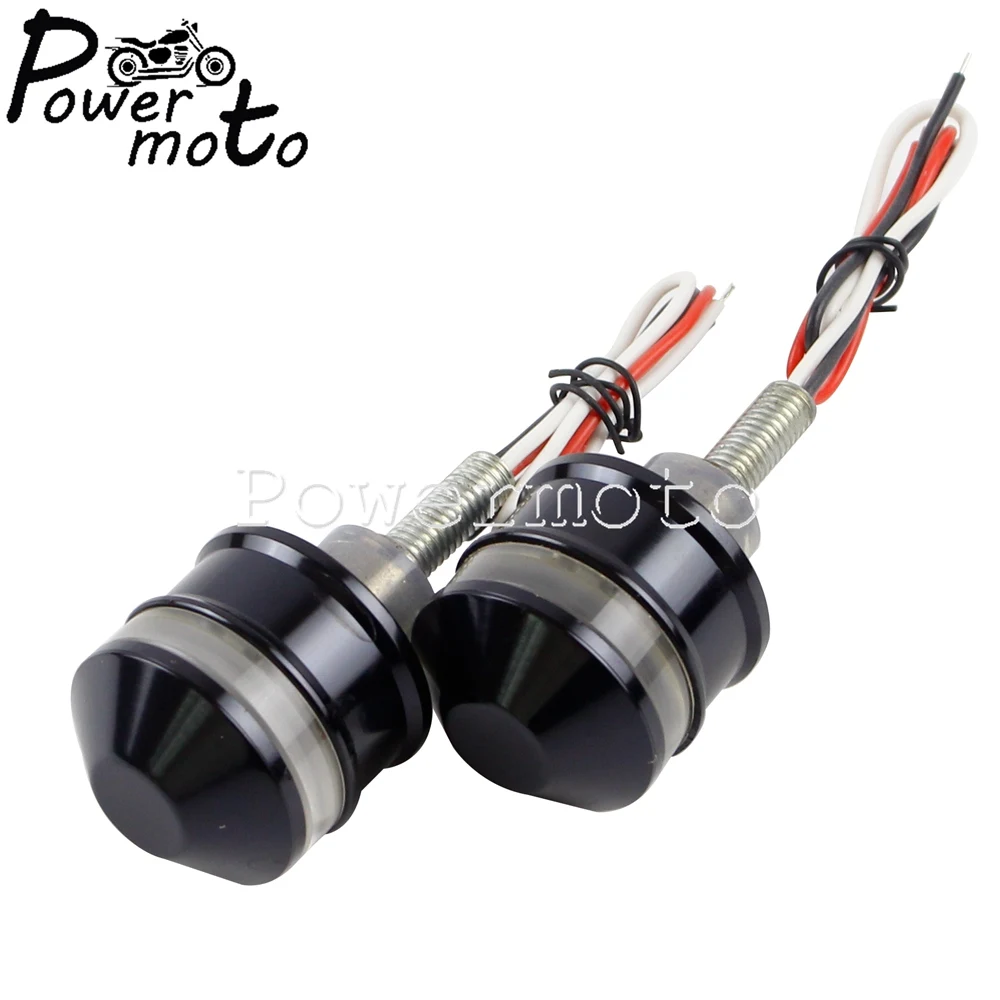 Универсальный мотоцикл 1 &quotРуль LED поворотники для Harley Cafe Racer Chopper Bobber указатели